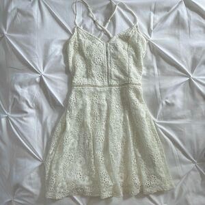 Abercrombie & Fitch Cream Lace Dress